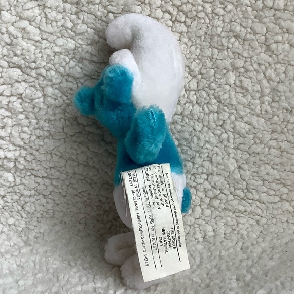 Vintage WALLACE BERRIE & CO Vintage Smurf 7 inch Plush Stuffed Animal Doll Toy - Picture 5 of 9
